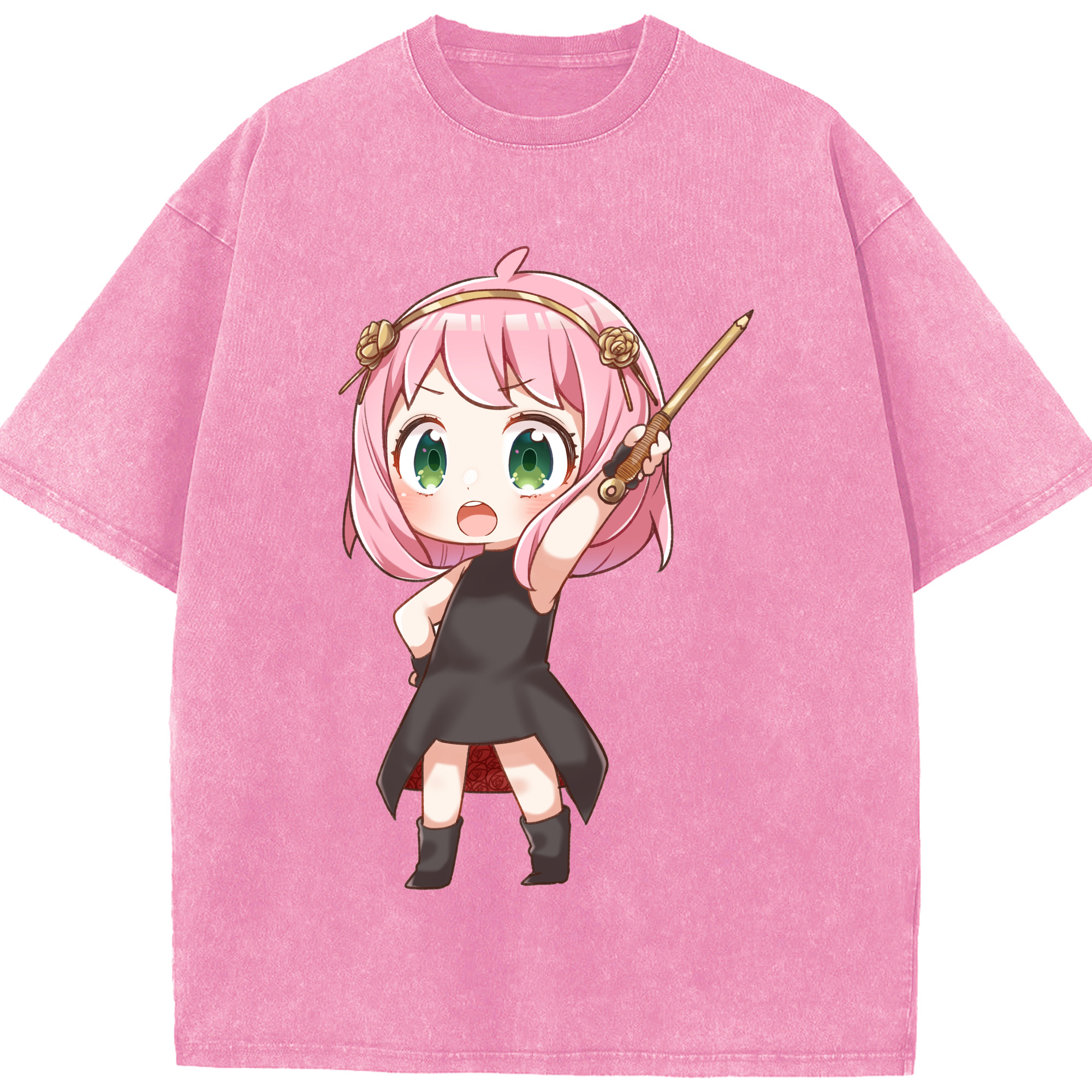 （画像用） SPY×FAMILY间谍家家酒 綿100% ヴィンテージ風 半袖Tシャツ（フロントプリント）